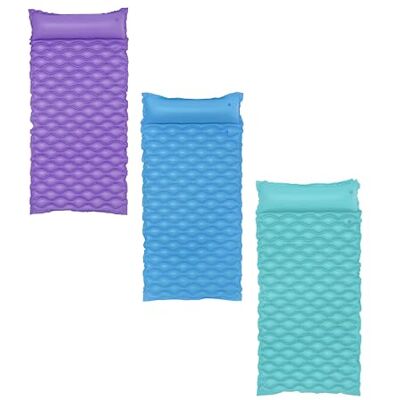 Bestway Matelas Float N Roll Gonflable 44020 Bleu Vinyle 213 cm x 86 cm Jeu de Plein Air Piscine À Partir de 14 ans Bestway Matelas Float N Roll Gonflable 44020 Bleu Vinyle 213 cm x 86 cm Jeu de Plein Air Piscine À Partir de 14 ans