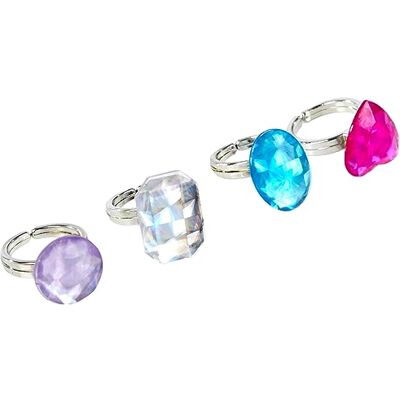 Simba 105560071 Steffi Love Girls diamanten ringen, 2 verschillende kleuren, één artikel wordt geleverd, glinsterende ringen in verschillende kleuren en vormen, vanaf 5 jaar Simba 105560071 Steffi Love Girls diamanten ringen, 2 verschillende kleuren, één artikel wordt geleverd, glinsterende ringen in verschillende kleuren en vormen, vanaf 5 jaar