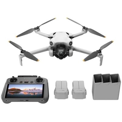 DJI Mini 4 Pro-Fly More-bundel met RC 2 (afstandsbediening met display), mini-drone met 4K-camera, minder dan 249 g, vliegtijd 34 minuten, 2 extra batterijen, C0 DJI Mini 4 Pro-Fly More-bundel met RC 2 (afstandsbediening met display), mini-drone met 4K-camera, minder dan 249 g, vliegtijd 34 minuten, 2 extra batterijen, C0