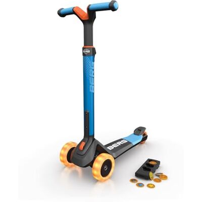 BERG Nexo Opvouwbare Lights Magneetbord voor kinderen vanaf 2 jaar, opvouwbaar en draagbaar, led-verlichting en magneetbrug, veilig en stabiel, ergonomische terugtraprem, blauw BERG Nexo Opvouwbare Lights Magneetbord voor kinderen vanaf 2 jaar, opvouwbaar en draagbaar, led-verlichting en magneetbrug, veilig en stabiel, ergonomische terugtraprem, blauw