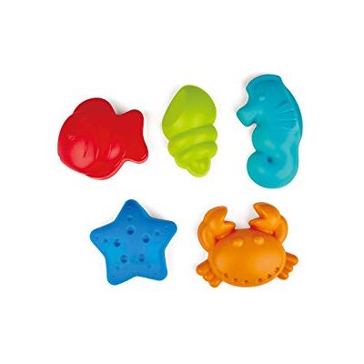 Hape E4058 mallen voor zeedieren, meerkleurig Hape E4058 mallen voor zeedieren, meerkleurig