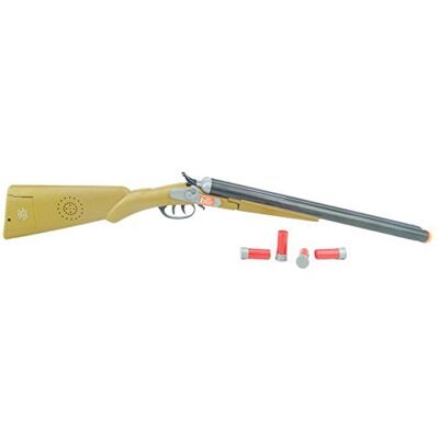 Toyland 75 cm dubbel kanon westernjachtgeweer met geluidseffecten en uitwerpschelpen Toyland 75 cm dubbel kanon westernjachtgeweer met geluidseffecten en uitwerpschelpen