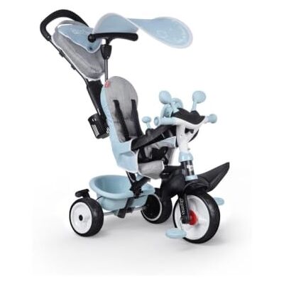 Smoby Baby Driver Plus driewieler voor kinderen, metalen frame, blauw Smoby Baby Driver Plus driewieler voor kinderen, metalen frame, blauw