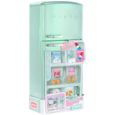 little tikes Sweet Spaces Modulaire keukenkoelkast, grappige speelgoedkoelkast, watergroen, met voedselaccessoires, voor kinderen vanaf 3 jaar little tikes Sweet Spaces Modulaire keukenkoelkast, grappige speelgoedkoelkast, watergroen, met voedselaccessoires, voor kinderen vanaf 3 jaar