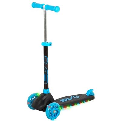 COLORBABY EVO 54337 Scooter met 3 wielen met ledverlichting, verstelbaar stuur, antislip basis, achterrem, max. gewicht 50 kg, speelgoed voor kinderen vanaf 3 jaar, step voor kinderen COLORBABY EVO 54337 Scooter met 3 wielen met ledverlichting, verstelbaar stuur, antislip basis, achterrem, max. gewicht 50 kg, speelgoed voor kinderen vanaf 3 jaar, step voor kinderen