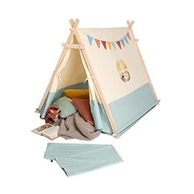 PINOLINO Yuma Speeltent voor kinderen met 2 deuren en een raam, wit, 101 x 131 x 106 cm PINOLINO Yuma Speeltent voor kinderen met 2 deuren en een raam, wit, 101 x 131 x 106 cm