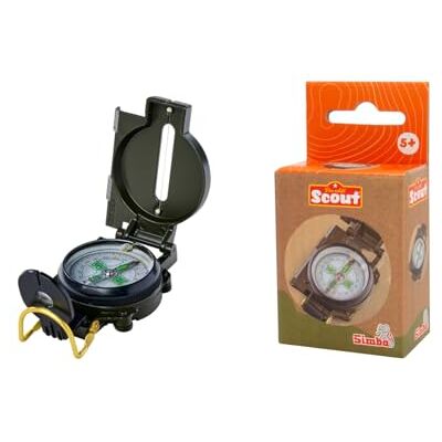Simba Scout 109452665 kompas met metalen behuizing, klapdeksel, vizier, diameter 52 mm, vanaf 3 jaar Simba Scout 109452665 kompas met metalen behuizing, klapdeksel, vizier, diameter 52 mm, vanaf 3 jaar