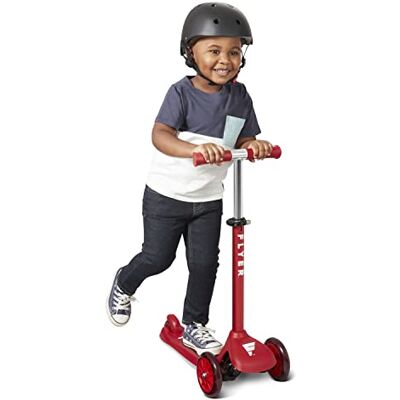 Radio Flyer Flyer Glider Jr., Lean to Steer Peuter Scooter, Red Ride on Speelgoed voor Kinderen Leeftijd 2-5 jaar Radio Flyer Flyer Glider Jr., Lean to Steer Peuter Scooter, Red Ride on Speelgoed voor Kinderen Leeftijd 2-5 jaar