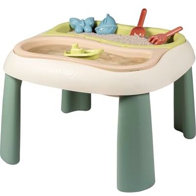 Smoby Life Zand- en watertafel – 2 afneembare bakken, schep, hark, boot, zandvormen – speelgoed voor buiten – gerecycled materiaal – vanaf 18 maanden – gemaakt in Frankrijk Smoby Life Zand- en watertafel – 2 afneembare bakken, schep, hark, boot, zandvormen – speelgoed voor buiten – gerecycled materiaal – vanaf 18 maanden – gemaakt in Frankrijk