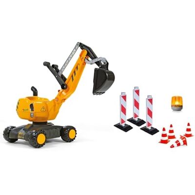 ROLLY TOYS 421220 Bouwplaatsset met rollyDigger en veiligheidsaccessoires (set met graafmachine, 3 bakens, 4 pylonen en knipperlicht, draaibaar, vanaf 3 jaar) ROLLY TOYS 421220 Bouwplaatsset met rollyDigger en veiligheidsaccessoires (set met graafmachine, 3 bakens, 4 pylonen en knipperlicht, draaibaar, vanaf 3 jaar)