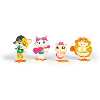 Smoby Set van 44 Cats-figuren met Lampo, Pilou, Milady en Metti, originele figuren uit de serie, voor kinderen vanaf 3 jaar Smoby Set van 44 Cats-figuren met Lampo, Pilou, Milady en Metti, originele figuren uit de serie, voor kinderen vanaf 3 jaar