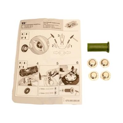 ROLLY TOYS Reserveonderdelenset, tas met 4 doppen van 12 mm, accessoires voor X1002001200000, groen ROLLY TOYS Reserveonderdelenset, tas met 4 doppen van 12 mm, accessoires voor X1002001200000, groen