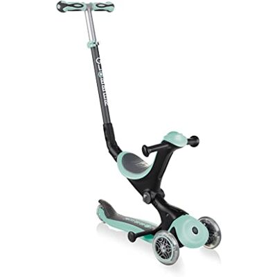 Globber GO•Up Deluxe – step met 3 wielen, met zitje voor kinderen tussen 15 m + 9 jaar, pastelgroen Globber GO•Up Deluxe – step met 3 wielen, met zitje voor kinderen tussen 15 m + 9 jaar, pastelgroen