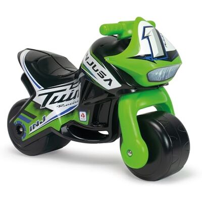 INJUSA Motorfiets voor kinderen, 18 maanden, 2 jaar, 3 jaar, zonder pedalen, loopfiets, Twin Dessert Racing, stabiel + ergonomisch, 2 jaar, brede wielen + eenvoudig transport + kleur zwart INJUSA Motorfiets voor kinderen, 18 maanden, 2 jaar, 3 jaar, zonder pedalen, loopfiets, Twin Dessert Racing, stabiel + ergonomisch, 2 jaar, brede wielen + eenvoudig transport + kleur zwart