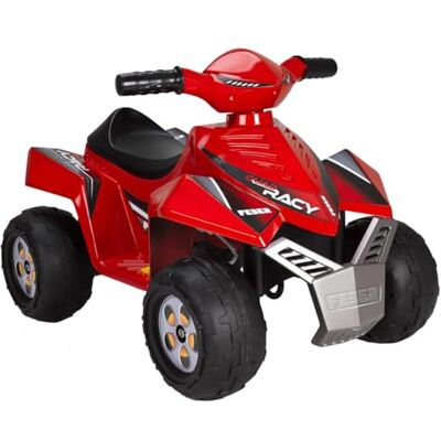 Feber Racy Elektrische quad voor kinderen van 12 maanden tot 3 jaar, 6 V, rood Feber Racy Elektrische quad voor kinderen van 12 maanden tot 3 jaar, 6 V, rood