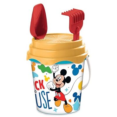 Mondo Toys Bucketset + water kan MICKEY – emmer 17 cm met waterkan – strandspeelgoed (6 stuks) voor kinderen – 18535 Mondo Toys Bucketset + water kan MICKEY – emmer 17 cm met waterkan – strandspeelgoed (6 stuks) voor kinderen – 18535