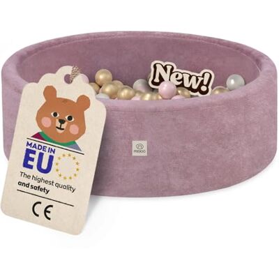 MISIOO Ballenbad voor baby's, 90 x 30 cm, met 200 ballen met een diameter van 6 cm, rond, zacht schuim, afneembare en wasbare hoes, indoor speelzwembad voor peuters MISIOO Ballenbad voor baby's, 90 x 30 cm, met 200 ballen met een diameter van 6 cm, rond, zacht schuim, afneembare en wasbare hoes, indoor speelzwembad voor peuters