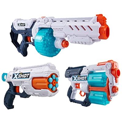 XSHOT ZURU RAINBOCORNS X-Shot Excel 3 pistolen (Turbo Fire, Xcess, Reflex 6, 96 darts inbegrepen) Combo, 36421, 89 x 5,12 x 19,09 inch XSHOT ZURU RAINBOCORNS X-Shot Excel 3 pistolen (Turbo Fire, Xcess, Reflex 6, 96 darts inbegrepen) Combo, 36421, 89 x 5,12 x 19,09 inch