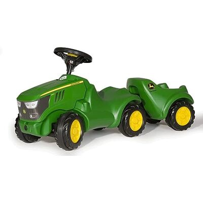 ROLLY TOYS 135660 Minitrac John Deere 6150R kinderauto met rollyMinitrac Trailer kantelaanhanger, opbergvak onder de motorkap ROLLY TOYS 135660 Minitrac John Deere 6150R kinderauto met rollyMinitrac Trailer kantelaanhanger, opbergvak onder de motorkap