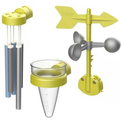 Smoby Weerset woonaccessoires windgong + regenmeter + windwijzer dobbelstenen 2 jaar Smoby Weerset woonaccessoires windgong + regenmeter + windwijzer dobbelstenen 2 jaar
