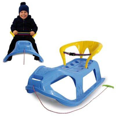 Jamara Snow Play Sneeuwster 90 cm blauw met riem Jamara Snow Play Sneeuwster 90 cm blauw met riem