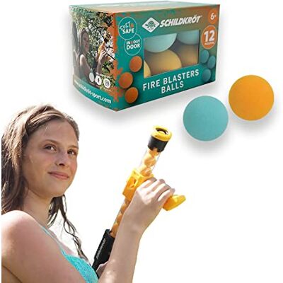 Schildkröt Reserveballen, 6 oranje ballen en 6 blauwe ballen voor de Fire Blaster, diameter 2,7 cm Schildkröt Reserveballen, 6 oranje ballen en 6 blauwe ballen voor de Fire Blaster, diameter 2,7 cm