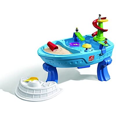 Step2 Fiesta Cruise Speeltafel zand en water met 10-delige accessoireset Speeltafel voor kinderen op water voor de tuin Step2 Fiesta Cruise Speeltafel zand en water met 10-delige accessoireset Speeltafel voor kinderen op water voor de tuin