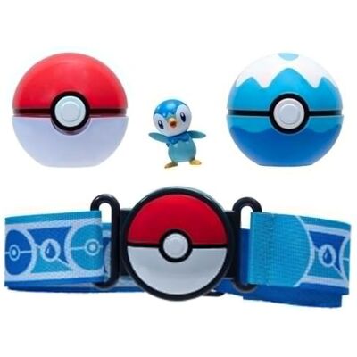 Pokémon Clip 'N' Go Poke Ball riemset – Poké Ball & Dive Ball en Piplup Pokémon Clip 'N' Go Poke Ball riemset – Poké Ball & Dive Ball en Piplup