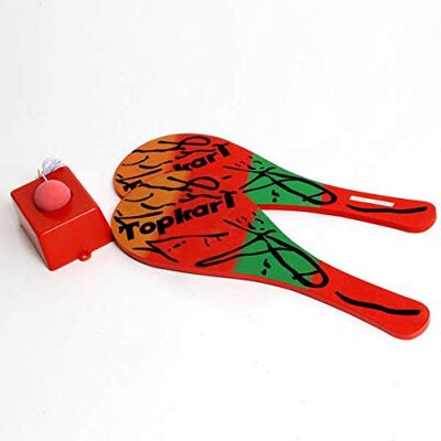 Blue Sky Topkari – buitenspel – 040713A – rood – hout – 36 cm x 13 cm – speelgoed voor kinderen en volwassenen – racketspel – vanaf 3 jaar Blue Sky Topkari – buitenspel – 040713A – rood – hout – 36 cm x 13 cm – speelgoed voor kinderen en volwassenen – racketspel – vanaf 3 jaar