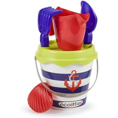 Ecoiffier Jouets 230 – emmer met zeedecoratie gevuld 17 cm – strandspel voor kinderen – vanaf 18 maanden – gemaakt in Frankrijk Ecoiffier Jouets 230 – emmer met zeedecoratie gevuld 17 cm – strandspel voor kinderen – vanaf 18 maanden – gemaakt in Frankrijk