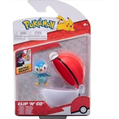 Pokémon PKW2661 Clip'n'Go Poké Ball Plinfa & Poké Ball Officiële Poké Ball met gedetailleerde figuur van 5 cm Pokémon PKW2661 Clip'n'Go Poké Ball Plinfa & Poké Ball Officiële Poké Ball met gedetailleerde figuur van 5 cm