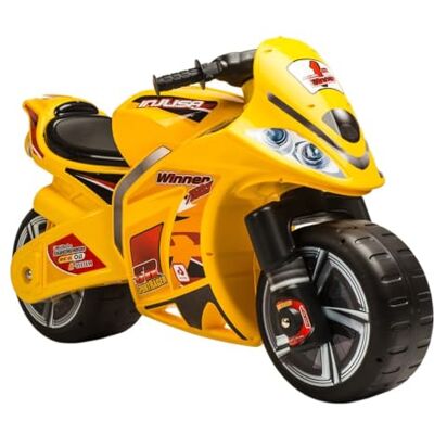 INJUSA Winner XL Motorloopfiets, kinderen van 3 tot 6 jaar, brede wielen van kunststof, draaggreep, kleur geel INJUSA Winner XL Motorloopfiets, kinderen van 3 tot 6 jaar, brede wielen van kunststof, draaggreep, kleur geel