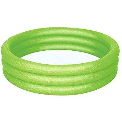 Bestway 51025 Opblaasbaar kinderbadje rond 3 ringen, 122 x 25 cm, 3 kleuren gesorteerd Bestway 51025 Opblaasbaar kinderbadje rond 3 ringen, 122 x 25 cm, 3 kleuren gesorteerd