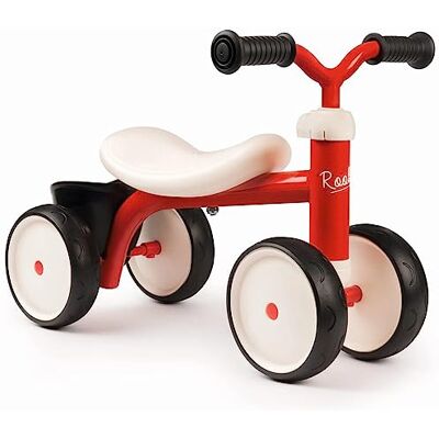 Smoby ride-on rookie rood metaal voor kinderen vanaf 12 maanden gebogen zadel stille wielen 721400 Smoby ride-on rookie rood metaal voor kinderen vanaf 12 maanden gebogen zadel stille wielen 721400