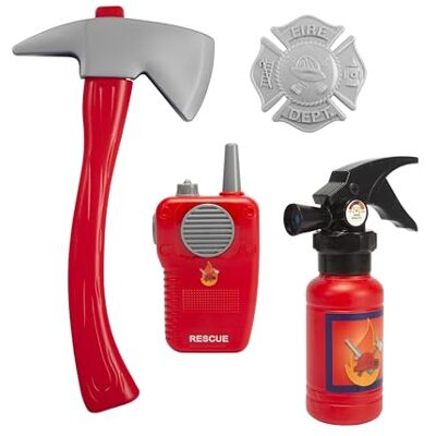 Simba Brandweerbasisset, brandblusser, met sproeifunctie, bijl, radio met geluid, merk, rollenspeelgoed, vanaf 3 jaar Simba Brandweerbasisset, brandblusser, met sproeifunctie, bijl, radio met geluid, merk, rollenspeelgoed, vanaf 3 jaar