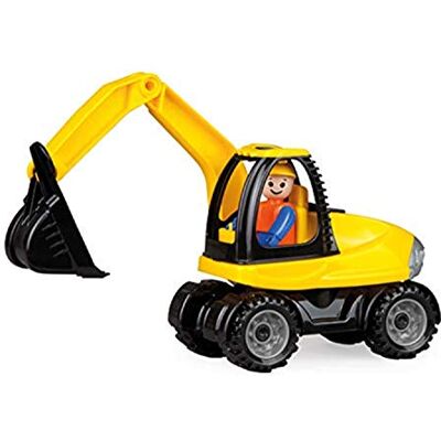 Lena 01621 Truckies graafmachine, stabiel bouwvoertuig ca. 25 cm, klein speelgoedvoertuig, schepradgraafmachine voor kinderen vanaf 2+, robuust graafvoertuig voor zandbak, strand en kinderkamer Lena 01621 Truckies graafmachine, stabiel bouwvoertuig ca. 25 cm, klein speelgoedvoertuig, schepradgraafmachine voor kinderen vanaf 2+, robuust graafvoertuig voor zandbak, strand en kinderkamer
