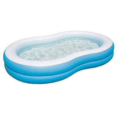 Bestway 54117 Piscine gonflable familiale en huit Big Lagoon De Luxe 262 x 157 x 46 cm Bestway 54117 Piscine gonflable familiale en huit Big Lagoon De Luxe 262 x 157 x 46 cm