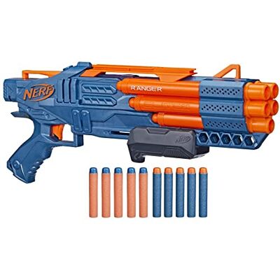 Nerf Elite 2.0, Ranger PD-5 pomp blaster, 5-barrel vuren, 10 Elite dartpijlen, gemakkelijk te gebruiken, opslag Nerf Elite 2.0, Ranger PD-5 pomp blaster, 5-barrel vuren, 10 Elite dartpijlen, gemakkelijk te gebruiken, opslag