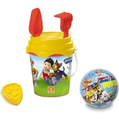 Mondo Toys Bucketset + water kan Paw Patrol – emmer 17 cm met waterkan – strandspeelgoed (6-delig) voor kinderen – 28243 Mondo Toys Bucketset + water kan Paw Patrol – emmer 17 cm met waterkan – strandspeelgoed (6-delig) voor kinderen – 28243