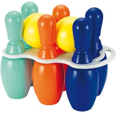 Ecoiffier Toys -156 – bowlingspel met 6 grote kegels 30 cm – outdoorspel voor kinderen – vanaf 18 maanden – gemaakt in Frankrijk Ecoiffier Toys -156 – bowlingspel met 6 grote kegels 30 cm – outdoorspel voor kinderen – vanaf 18 maanden – gemaakt in Frankrijk