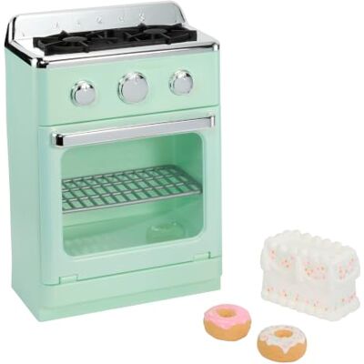 little tikes Sweet Spaces modulaire oven watergroene speelgoedoven met open deur en draaiknoppen, keukenactiviteiten voor kinderen vanaf 3 jaar little tikes Sweet Spaces modulaire oven watergroene speelgoedoven met open deur en draaiknoppen, keukenactiviteiten voor kinderen vanaf 3 jaar