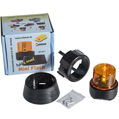 ROLLY TOYS Ferbedo 104017 Flashlight Orange (knipperlicht voor baby's, drager en pedaaltractoren, politieauto's, montage op voertuig of stuurwiel), 401017 ROLLY TOYS Ferbedo 104017 Flashlight Orange (knipperlicht voor baby's, drager en pedaaltractoren, politieauto's, montage op voertuig of stuurwiel), 401017