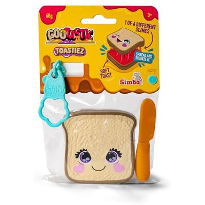 Simba Gootastic Toastic Set van 6 verschillende toasts met zachte en comprimeerbare pvc-coating, in decoratieve broodzak, 8 cm, vanaf 3 jaar Simba Gootastic Toastic Set van 6 verschillende toasts met zachte en comprimeerbare pvc-coating, in decoratieve broodzak, 8 cm, vanaf 3 jaar