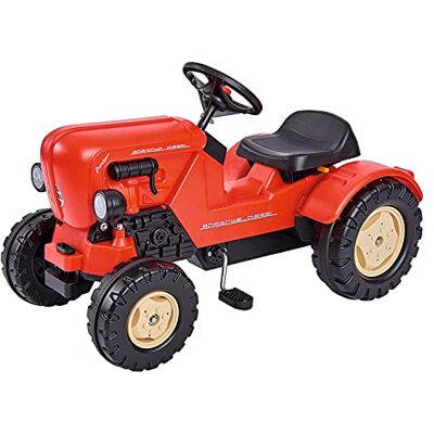 BIG 800056560 Porsche Diesel Junior Kindertractoren, speelvoertuig met precisiekettingaandrijving, verstelbare zitting, tot 50 kg, Porsche licentie, voor kinderen vanaf 3 jaar, rood BIG 800056560 Porsche Diesel Junior Kindertractoren, speelvoertuig met precisiekettingaandrijving, verstelbare zitting, tot 50 kg, Porsche licentie, voor kinderen vanaf 3 jaar, rood