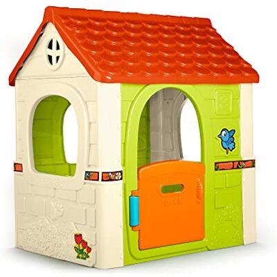 Feber Fantasy House Speelhuis voor buiten, met klapdeur, voor kinderen van 2 tot 6 jaar Feber Fantasy House Speelhuis voor buiten, met klapdeur, voor kinderen van 2 tot 6 jaar