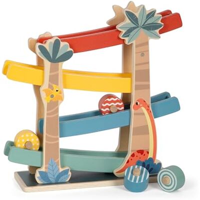small foot Baltrack "Dino", robuuste rollertrack gemaakt van FSC 100% gecertificeerd hout, voor kinderen vanaf 18 maanden, 12614 small foot Baltrack "Dino", robuuste rollertrack gemaakt van FSC 100% gecertificeerd hout, voor kinderen vanaf 18 maanden, 12614