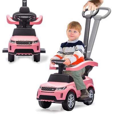 Jamara 464061 Land Rover Discovery 3-in-1 drager met duwstang, speelgoed, cadeau-idee voor kinderen, kantelbeveiliging, duw- en houdstang Jamara 464061 Land Rover Discovery 3-in-1 drager met duwstang, speelgoed, cadeau-idee voor kinderen, kantelbeveiliging, duw- en houdstang
