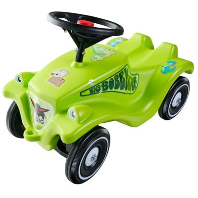 BIG Bobby Car Classic Dino draagster vanaf 1 jaar, kleurrijk dinosaurusdesign met zwart veiligheidsstuurwiel en claxon, voor kinderen vanaf 12 maanden (tot 50 kg), groen, met stickers BIG Bobby Car Classic Dino draagster vanaf 1 jaar, kleurrijk dinosaurusdesign met zwart veiligheidsstuurwiel en claxon, voor kinderen vanaf 12 maanden (tot 50 kg), groen, met stickers