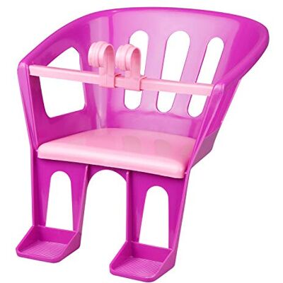 Lena 61160 Stuurstoel voor poppen tot 46 cm om op te hangen aan stuur driewieler, scooter en kinderfiets poppenaccessoires fiets zitting ca. 27 x 32 x 23 cm paars en roze Lena 61160 Stuurstoel voor poppen tot 46 cm om op te hangen aan stuur driewieler, scooter en kinderfiets poppenaccessoires fiets zitting ca. 27 x 32 x 23 cm paars en roze