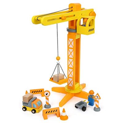 small foot Construction Schedel with Wooden Construction Site Accessoires, Play Set for Children Age 3 and up, 12007 small foot Construction Schedel with Wooden Construction Site Accessoires, Play Set for Children Age 3 and up, 12007
